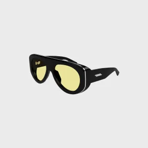 Bottega Veneta BV Frames 32S - Black / Yellow Lens