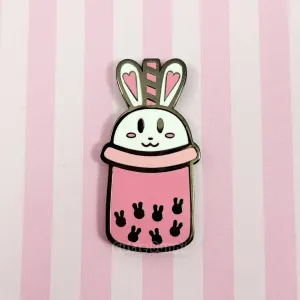 Bunny Boba Enamel Pin