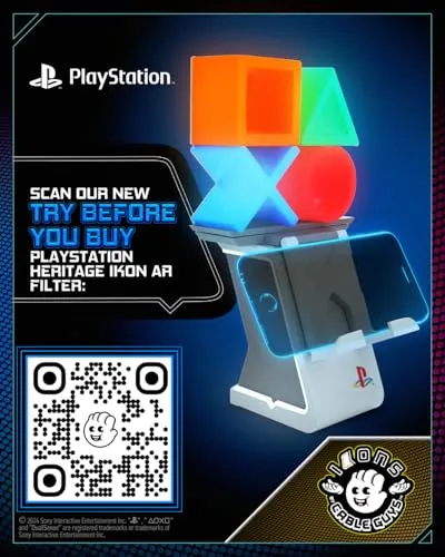 Cable Guys Ikon Charging Stand - PlayStation Heritage Gaming Accessories Holder (2023)