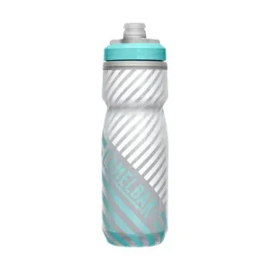 Camelbak Podium Chill Bottle (Grey/Teal Stripe)