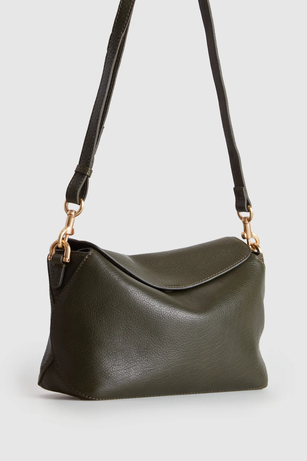 Clara Leather Grab Bag Strandbags