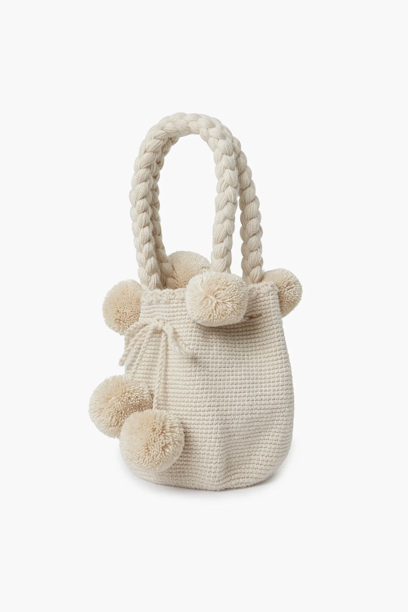 Cream Mini Tassel Bag
