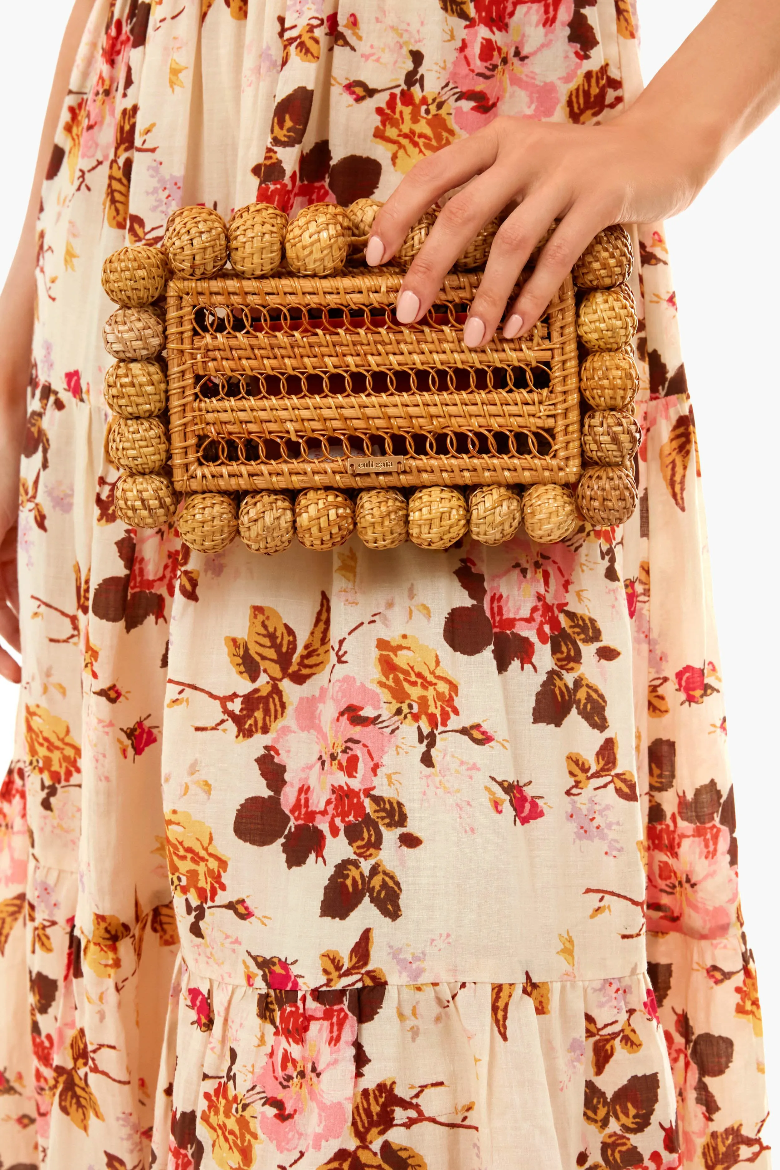EOS Natural Rattan Clutch
