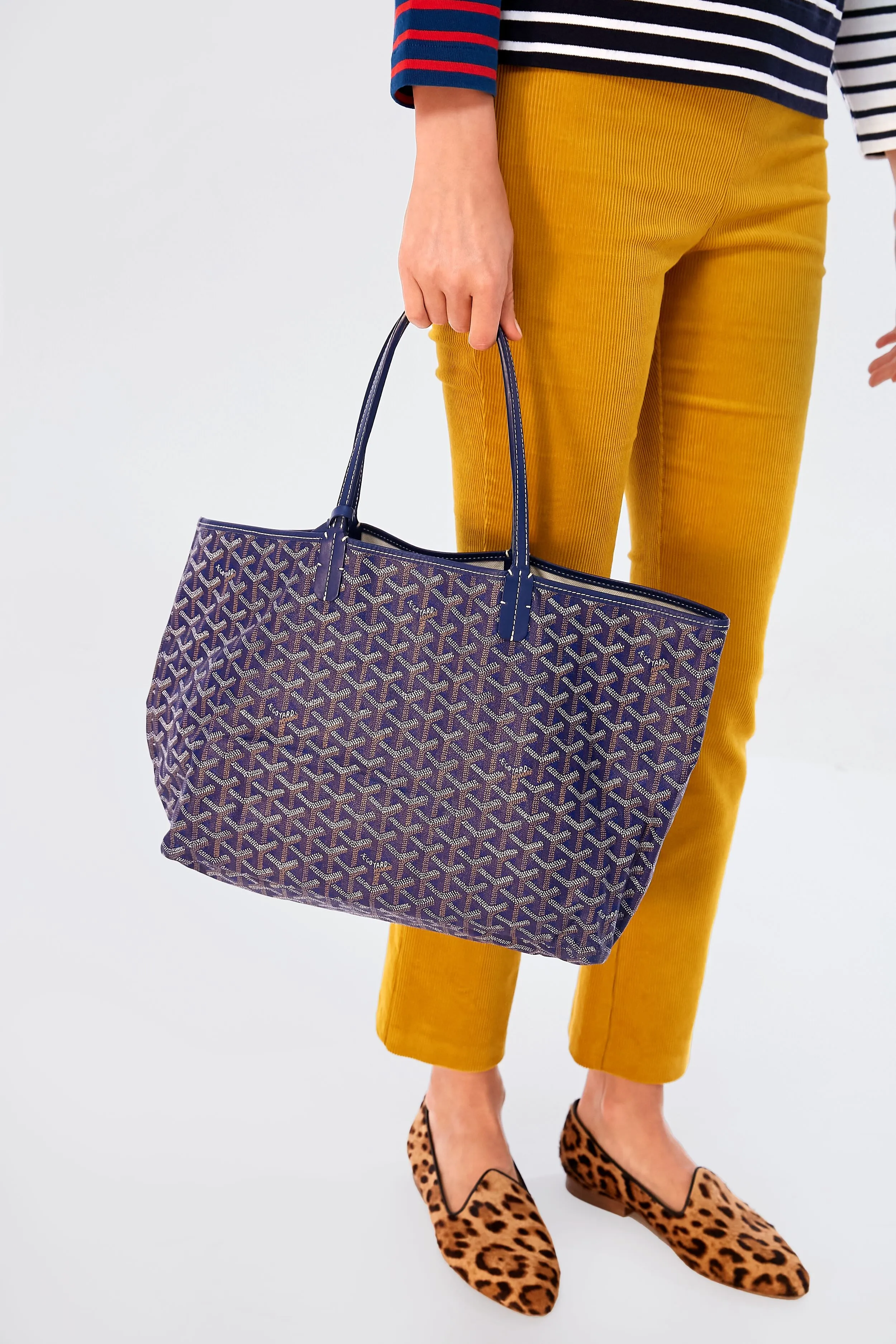 Goyard Navy Saint Louis PM Tote Bag