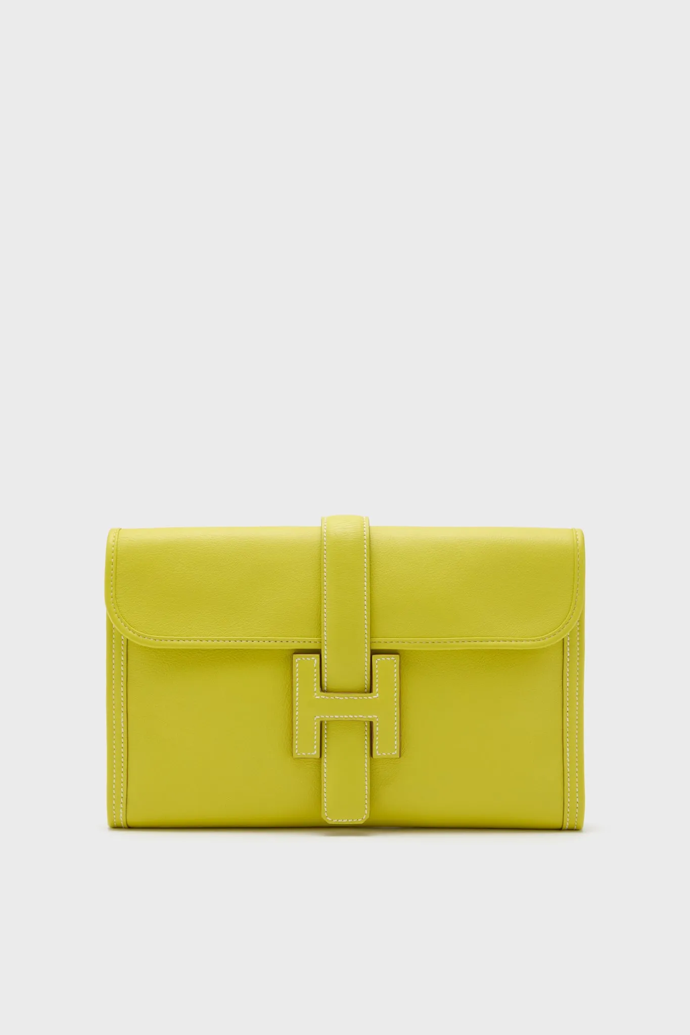 HERMES Yellow Business Bag Clutch