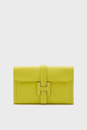 HERMES Yellow Business Bag Clutch