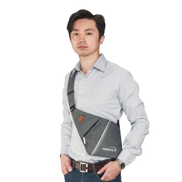 Ibera Slimline Sling bag (Black)