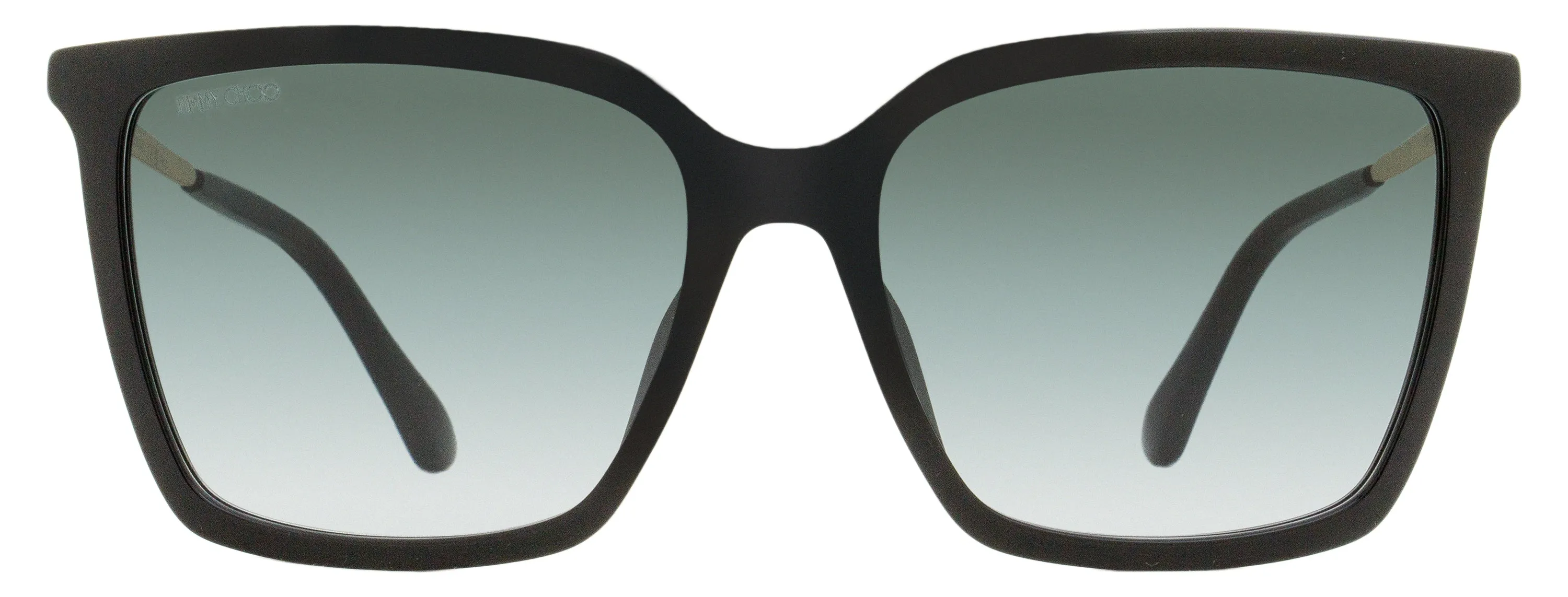 Jimmy Choo Women's Square Sunglasses Totta /G 8079O Black/Gold 56mm