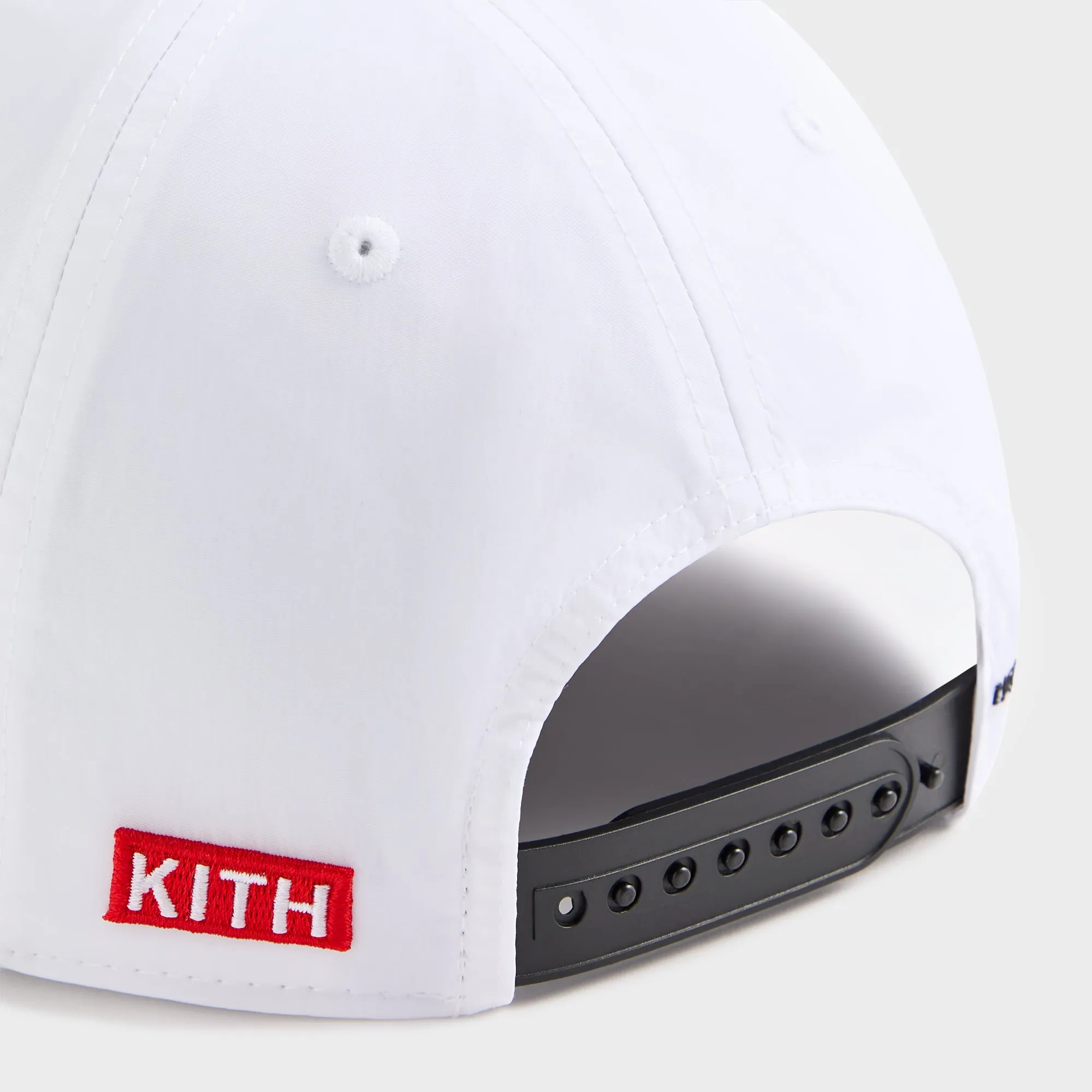 Kith for Cigarette Wrinkle Nylon Bay Low Pinch Crown Snapback - White