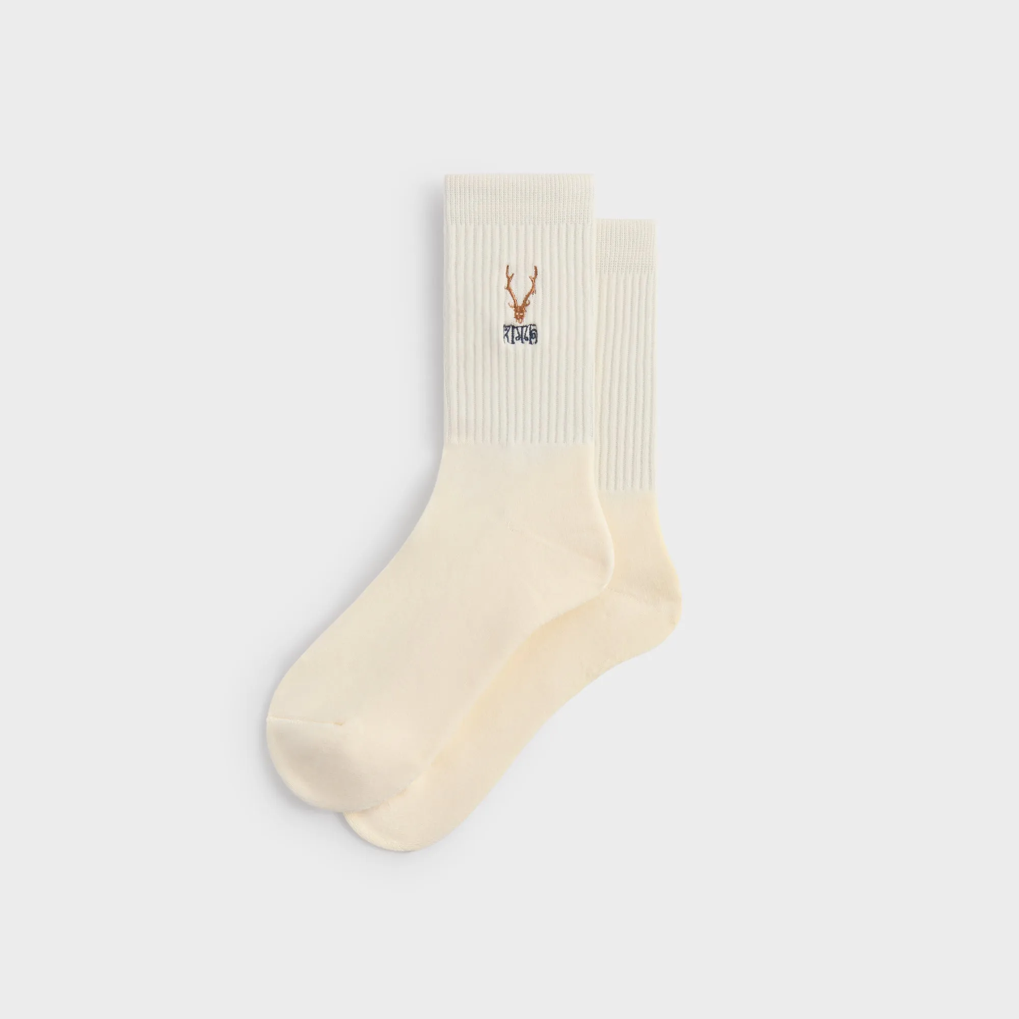 Kith for South2 West8 Embroidered Logo Crew Socks - Silk