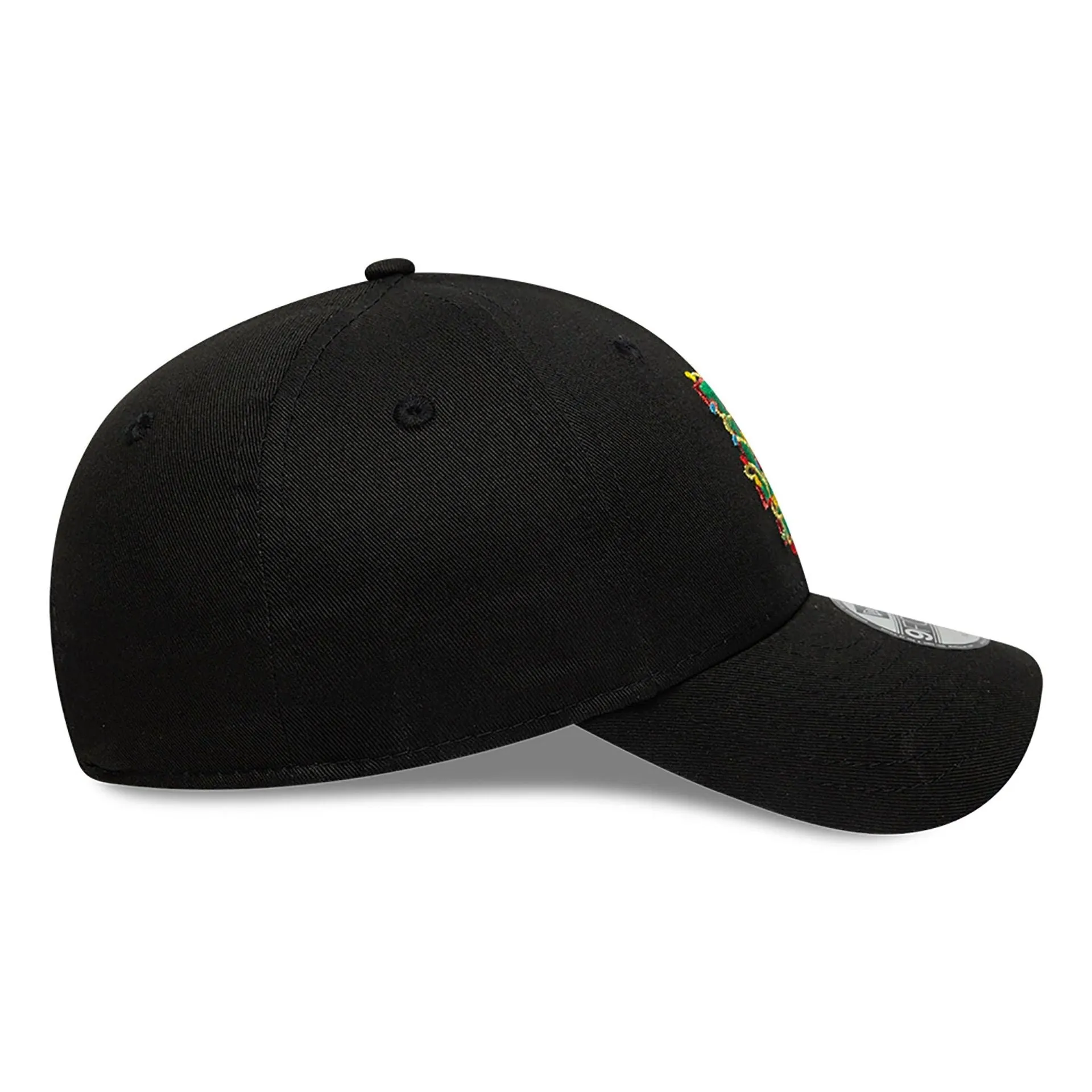 LA Dodgers Child Christmas Lights Black 9FORTY Adjustable Cap NEW ERA