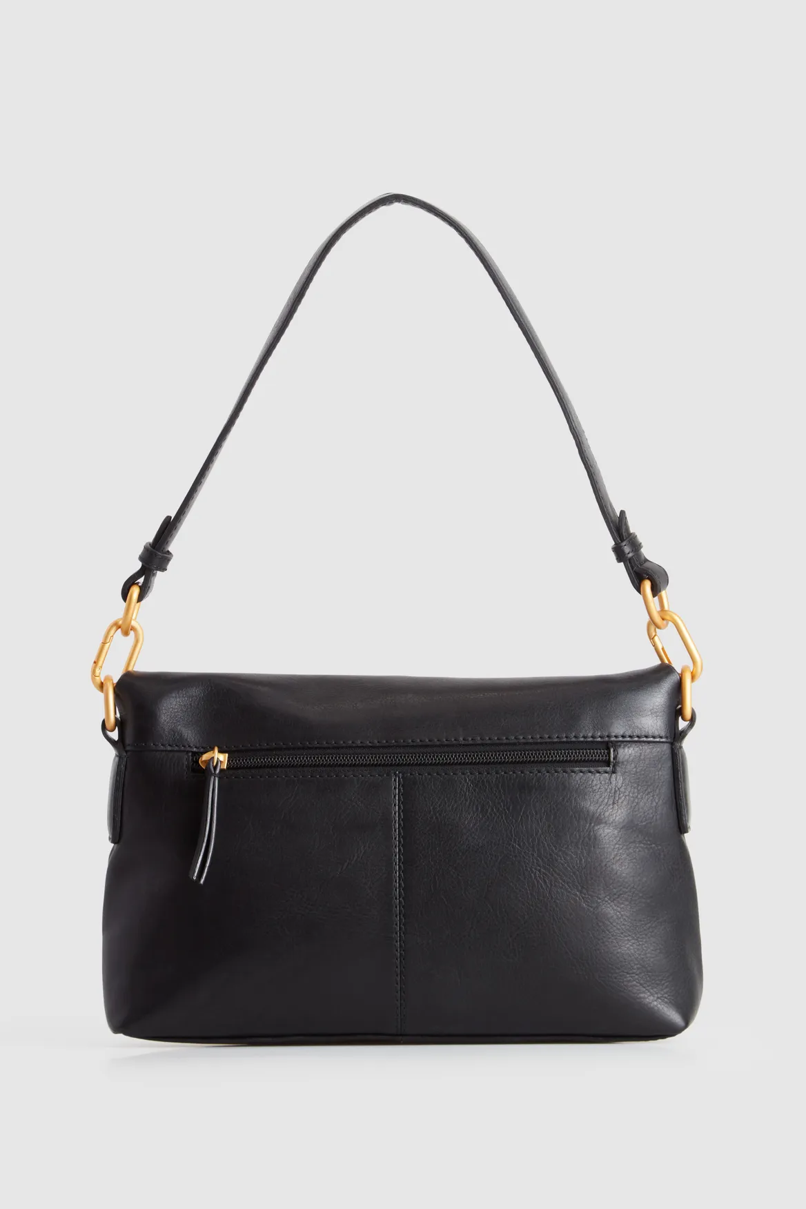 Luna Leather Flap Crossbody Bag Strandbags