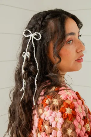 Maizie Pearl Bow Clips 2-Pack Andi