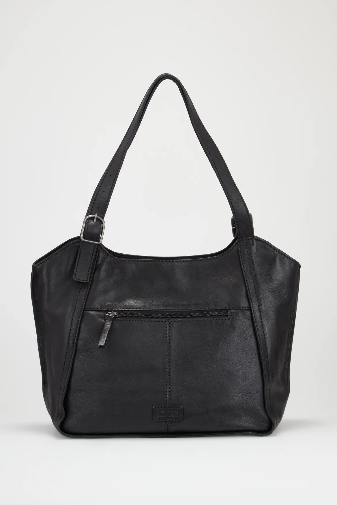 Maya Leather Buckle Tote Bag Strandbags