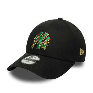 New York Yankees Child Christmas Lights Black 9FORTY Adjustable Cap NEW ERA
