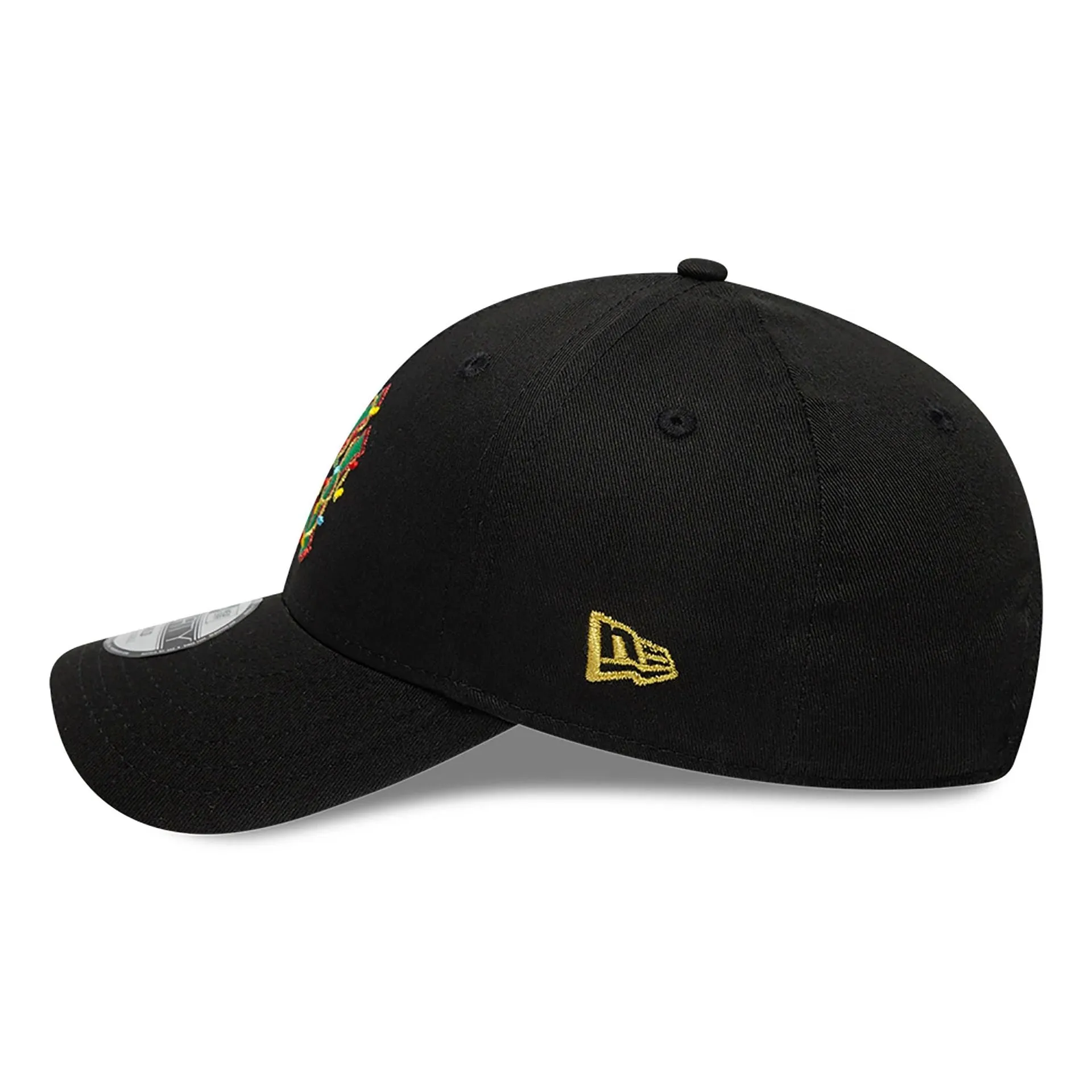 New York Yankees Child Christmas Lights Black 9FORTY Adjustable Cap NEW ERA