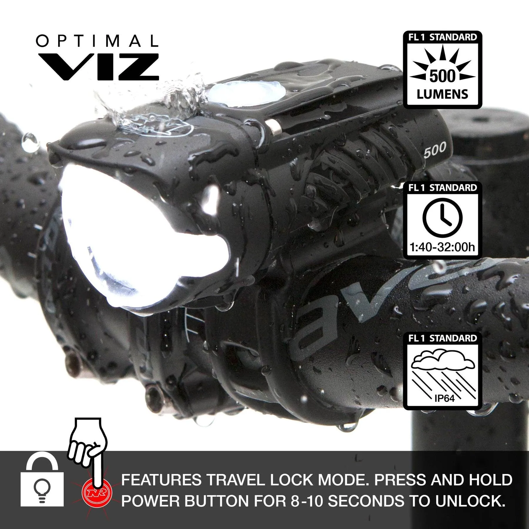 NiteRider Swift 500 and Vmax  150 Combo Light (Black)