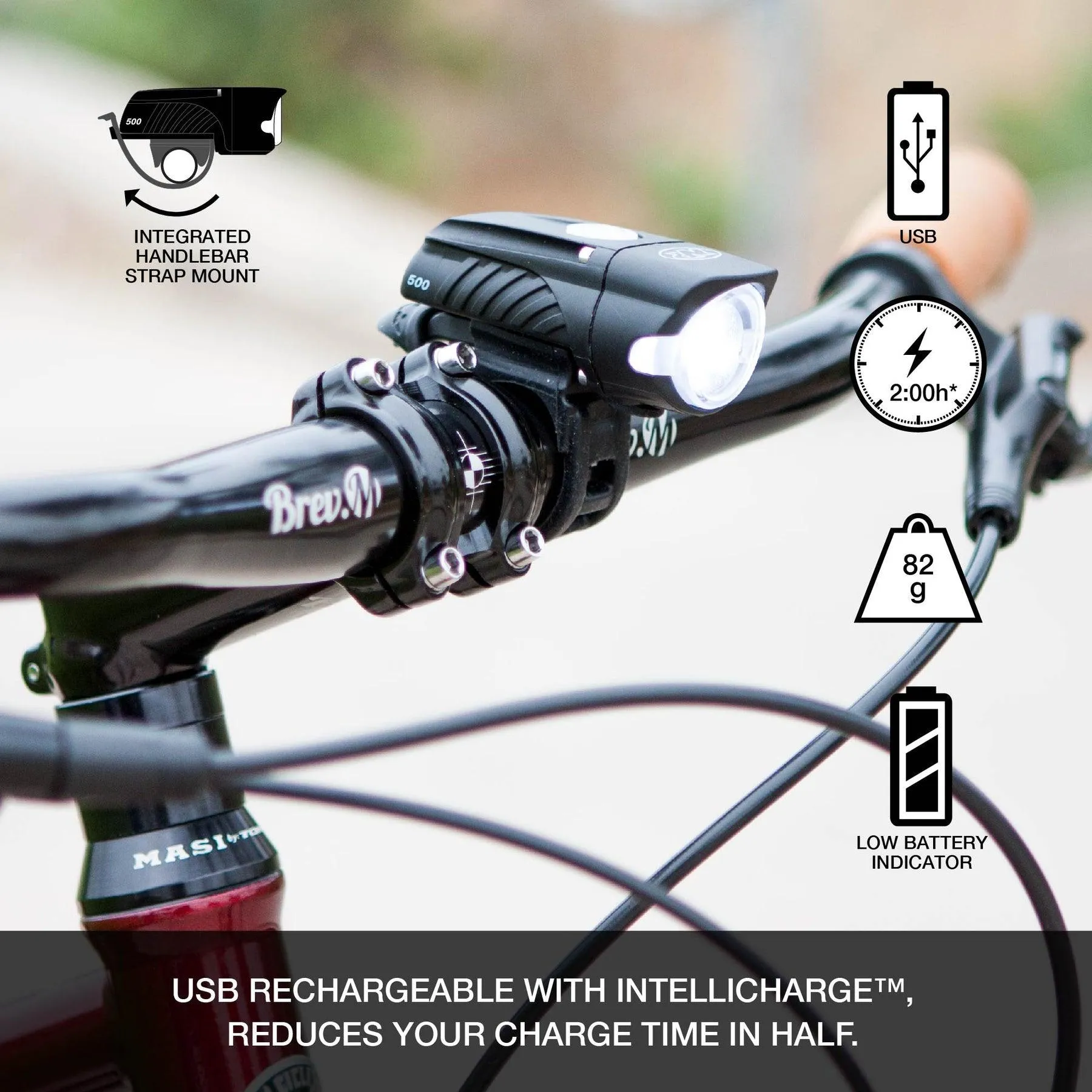 NiteRider Swift 500 and Vmax  150 Combo Light (Black)