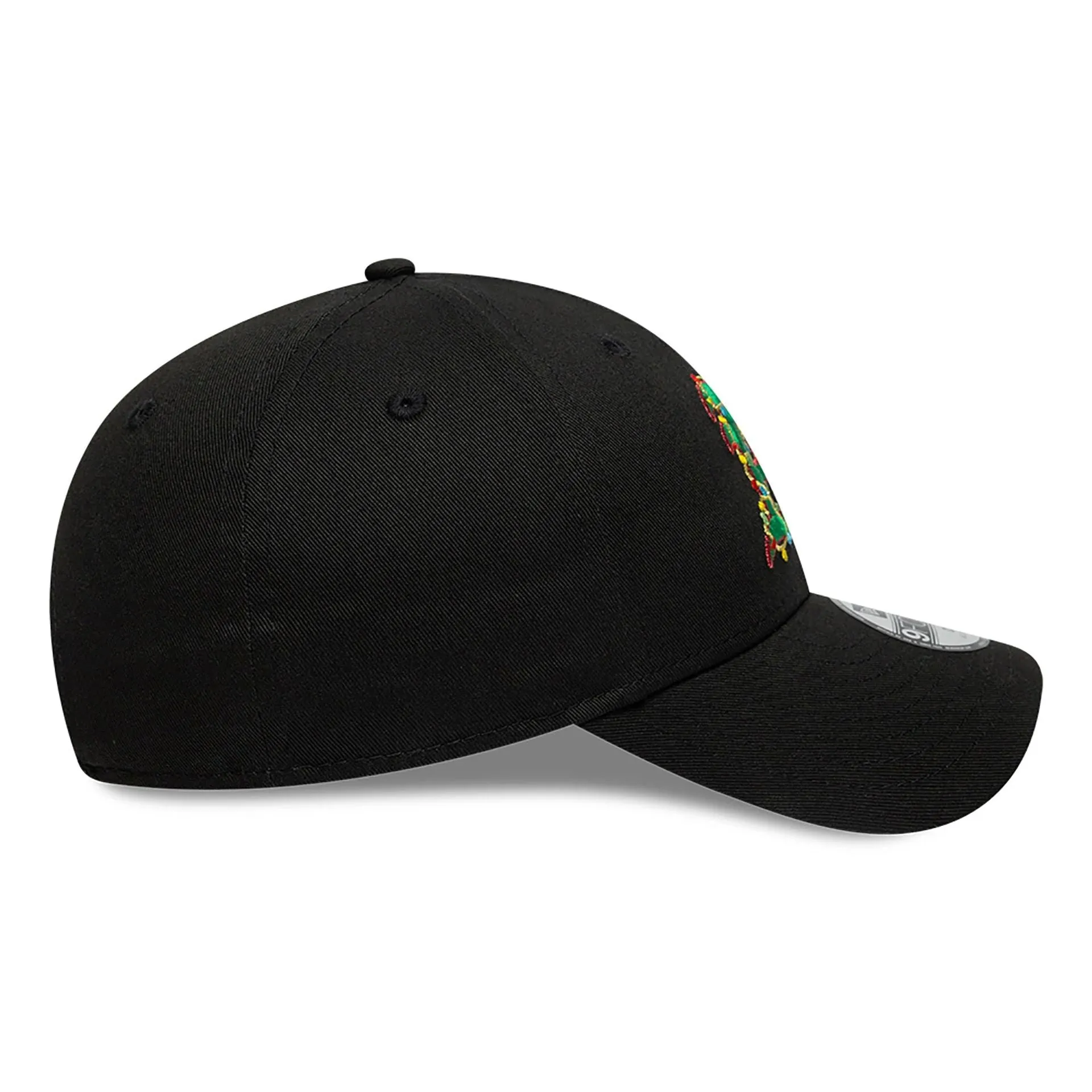 Oakland Athletics Child Christmas Lights Black 9FORTY Adjustable Cap NEW ERA