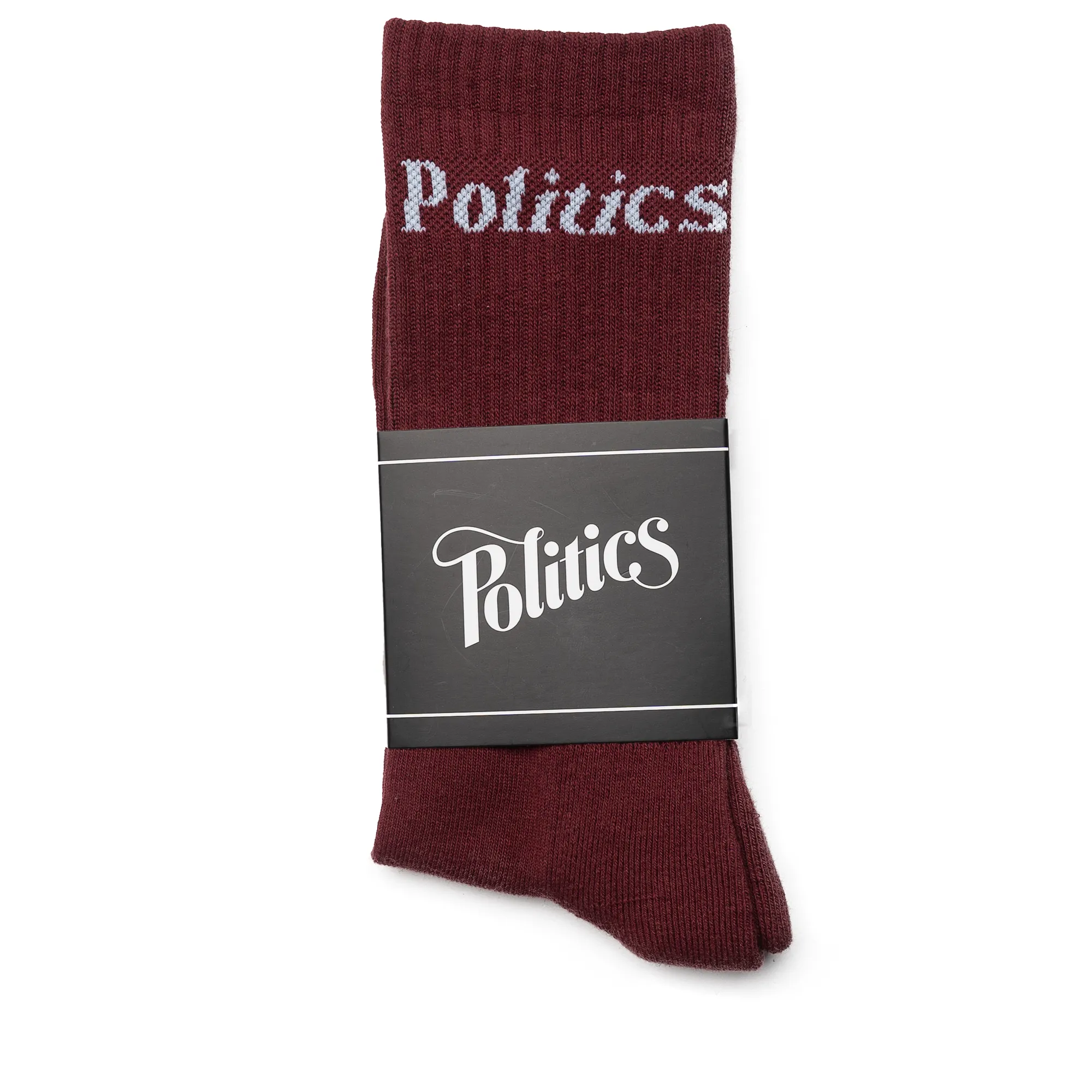 Politics As Usual Socks - Maroon