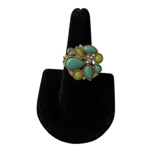 Ring Other By Banana Republic In Aqua, Size:7