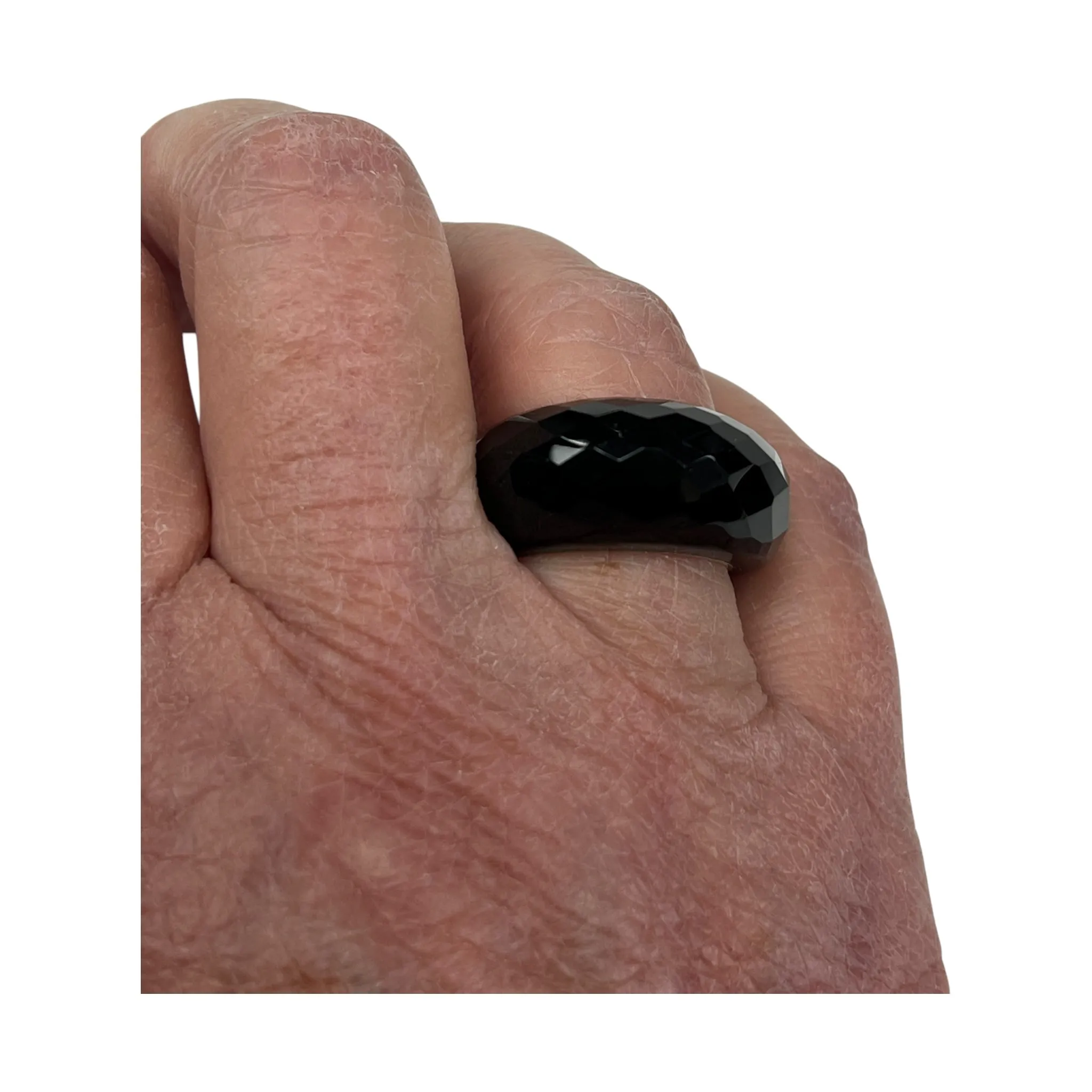 Ring Sterling Silver  In Black & Silver