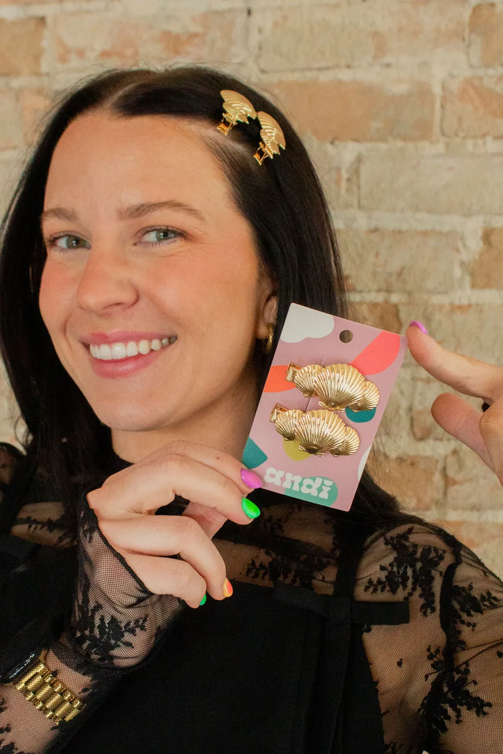 Seashell Trio Clips 2-pack Andi