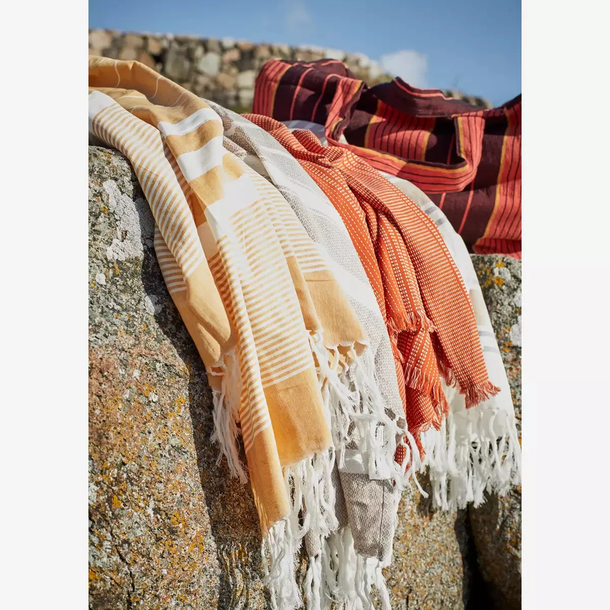 Striped Cotton Travel Bag