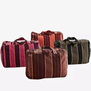 Striped Cotton Travel Bag