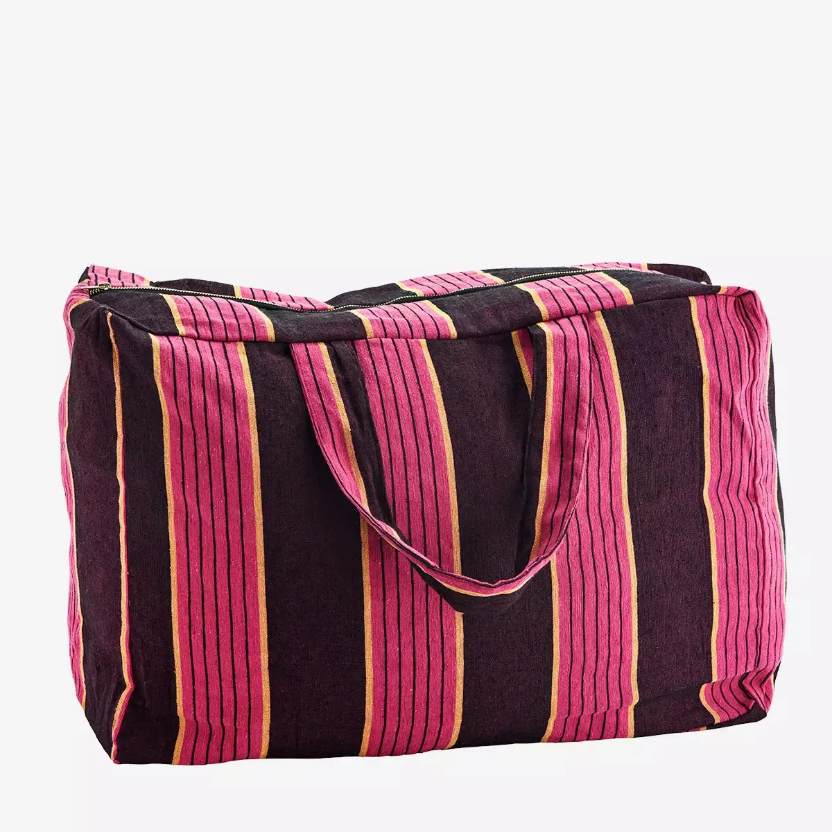 Striped Cotton Travel Bag