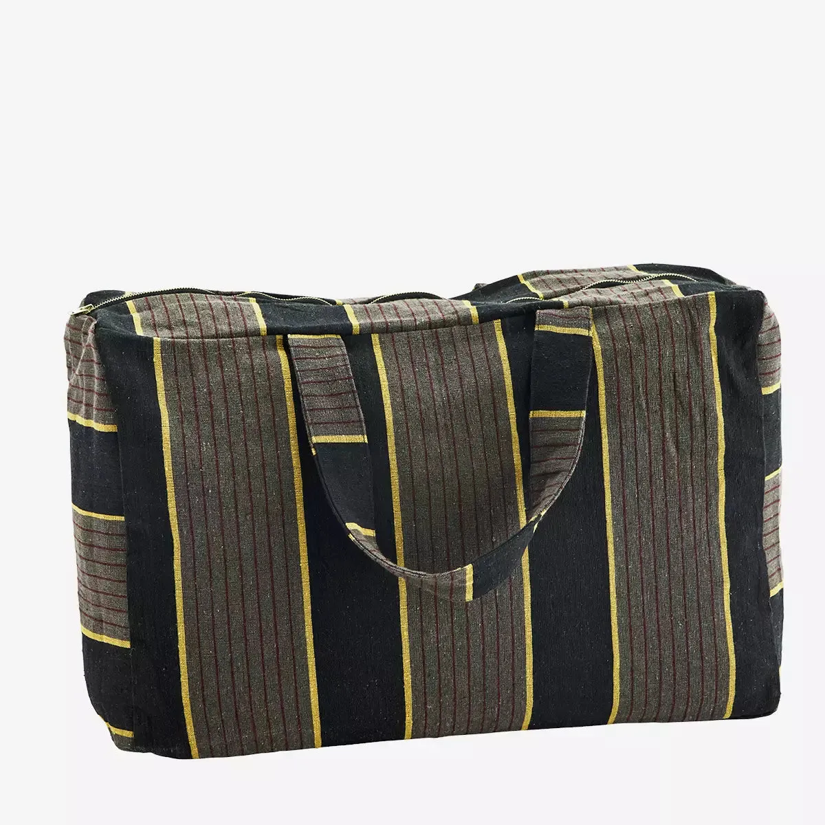 Striped Cotton Travel Bag