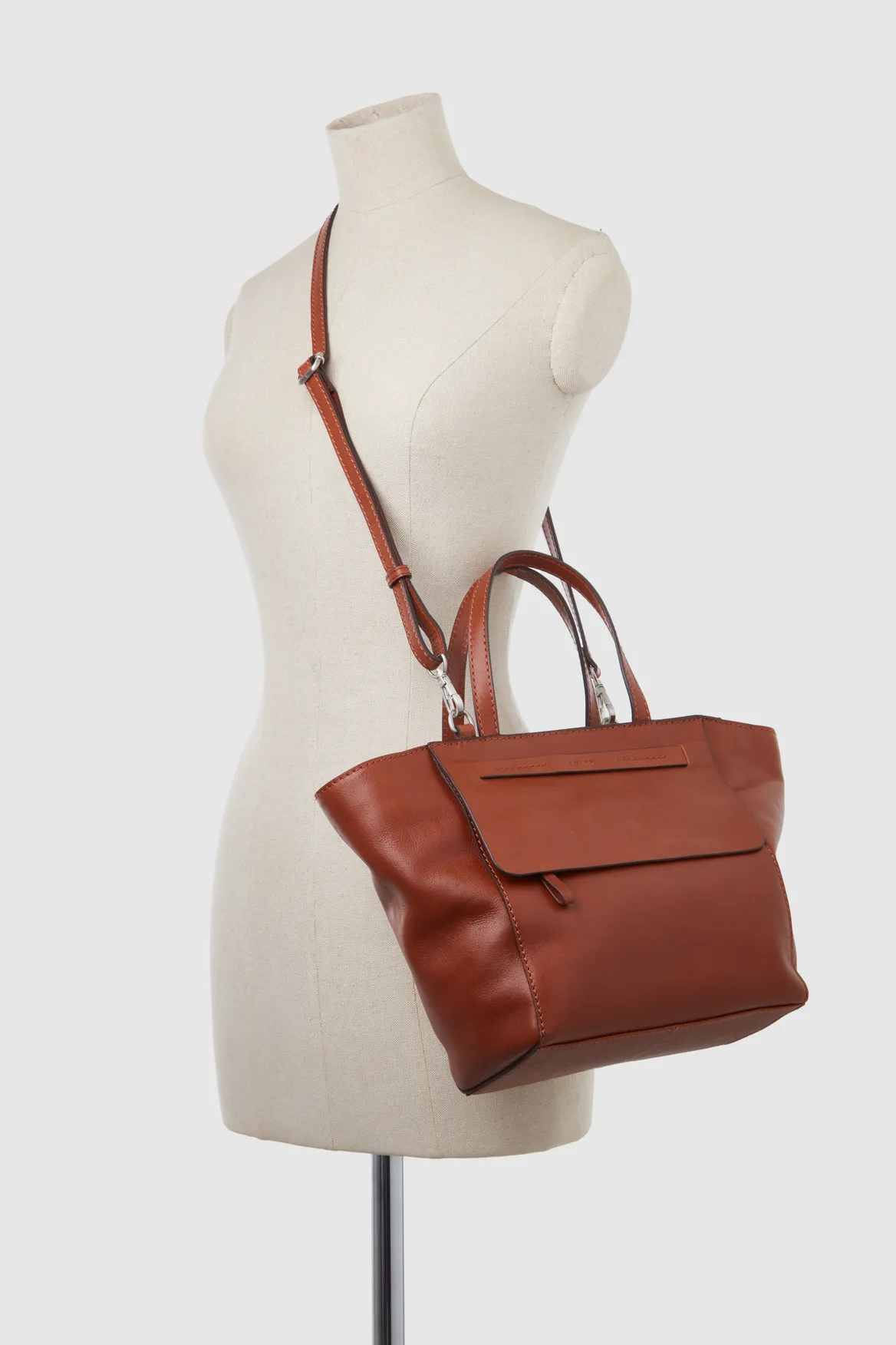 Tess Leather Small Tote Bag Strandbags