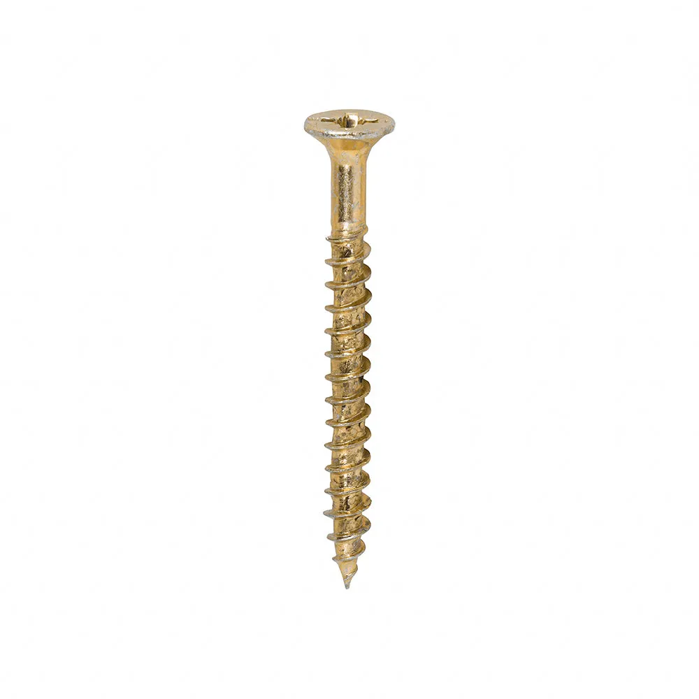 TIMco Velocity Premium Multi-Use Screws PZ Double Countersunk Yellow