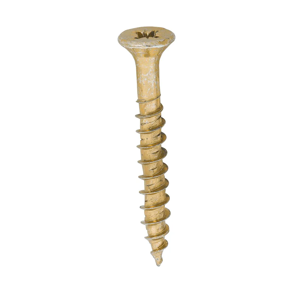 TIMco Velocity Premium Multi-Use Screws PZ Double Countersunk Yellow