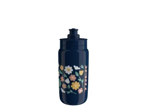 Trek Floral Water Bottle (Dark Blue/Light Yellow)