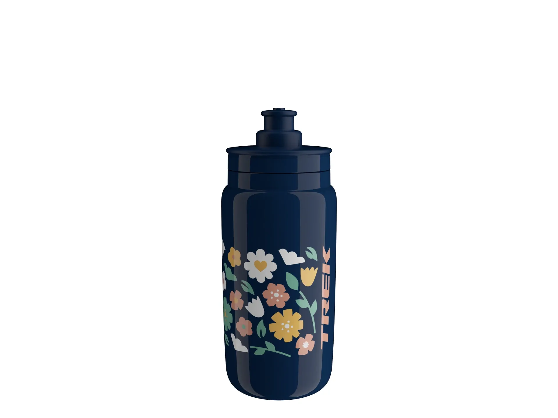 Trek Floral Water Bottle (Dark Blue/Light Yellow)