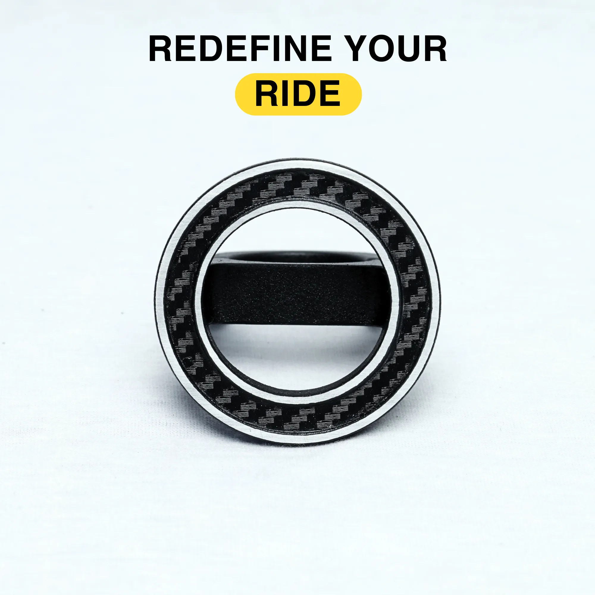 URA MagLock Handlebar Magnetic Phone Mount for Bicycles (Texture Matte Black)