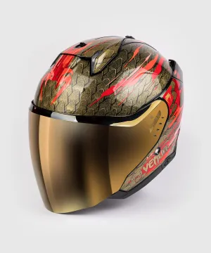 Venum x Shark SKWAL i3 JET Motorcycle Helmet - Red/Gold