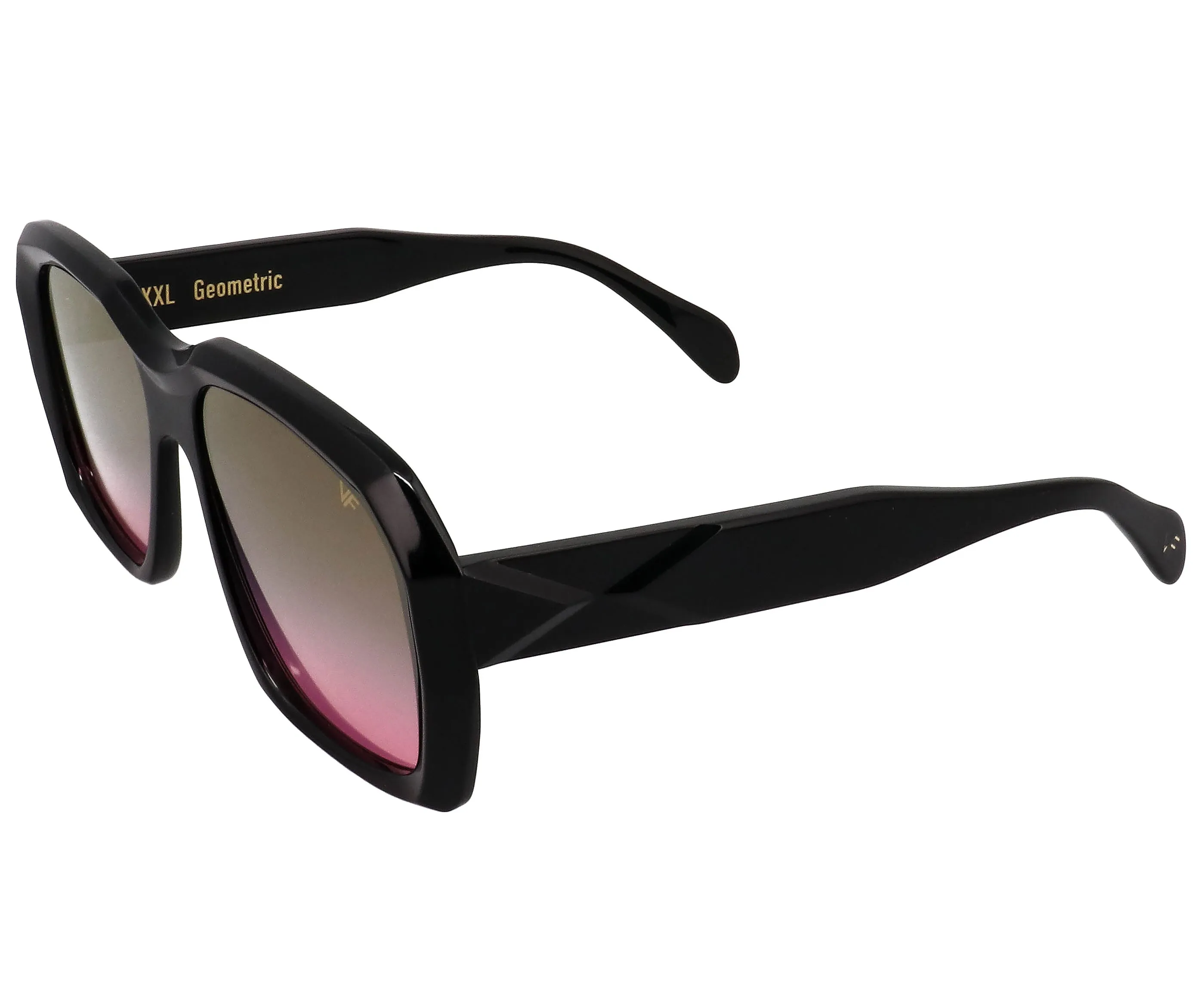XXL Geometric Edition Black Acetate