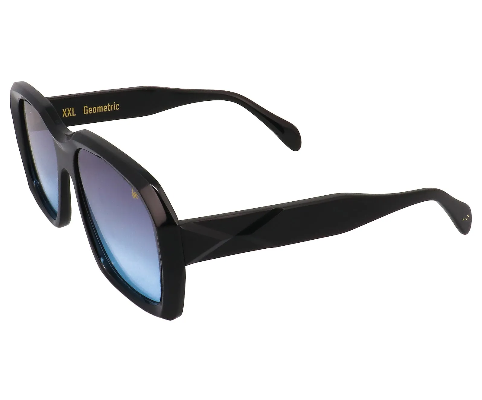 XXL Geometric Edition Black Acetate