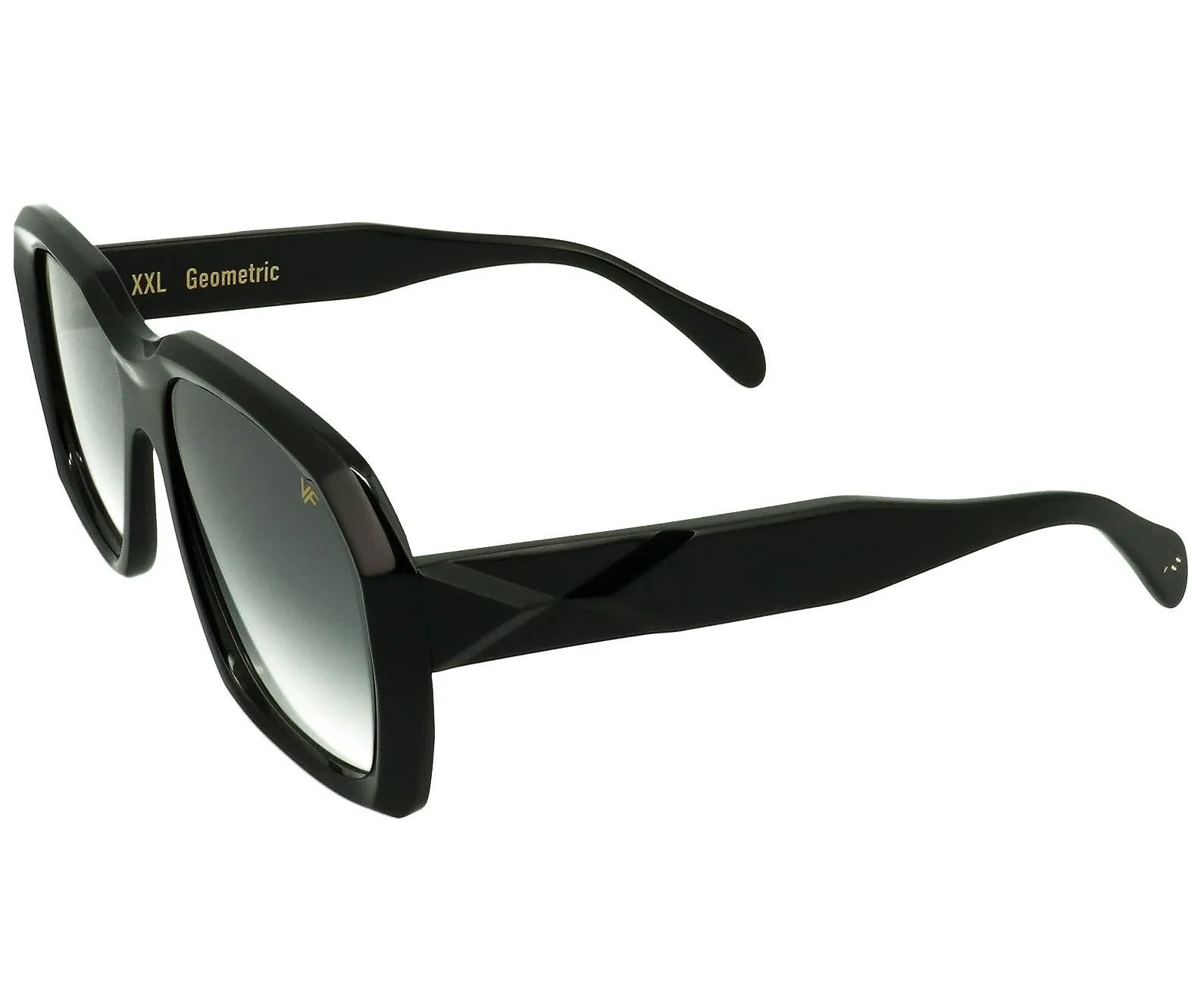 XXL Geometric Edition Black Acetate