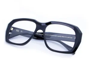 XXL Geometric Edition Black Acetate
