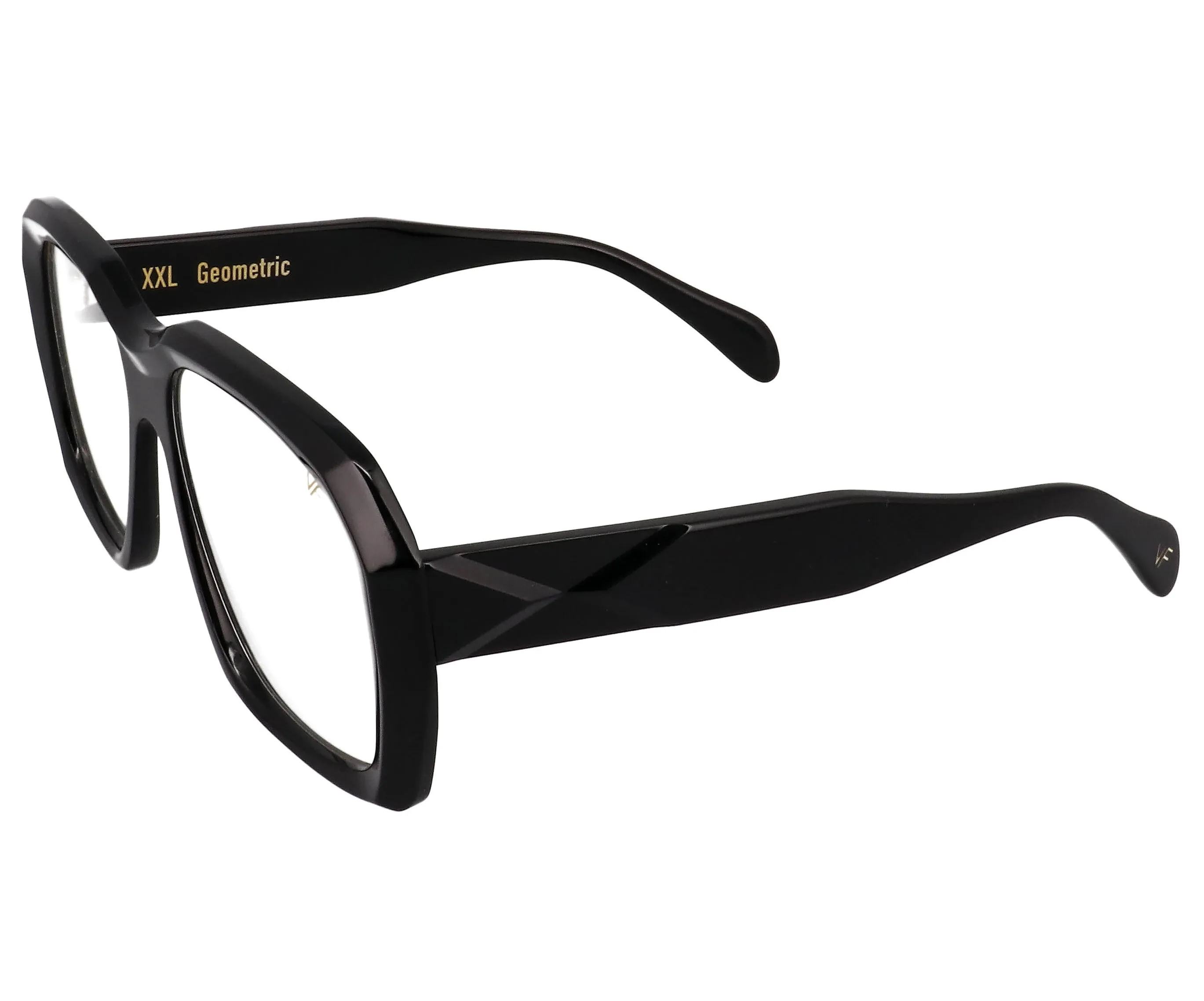XXL Geometric Edition Black Acetate