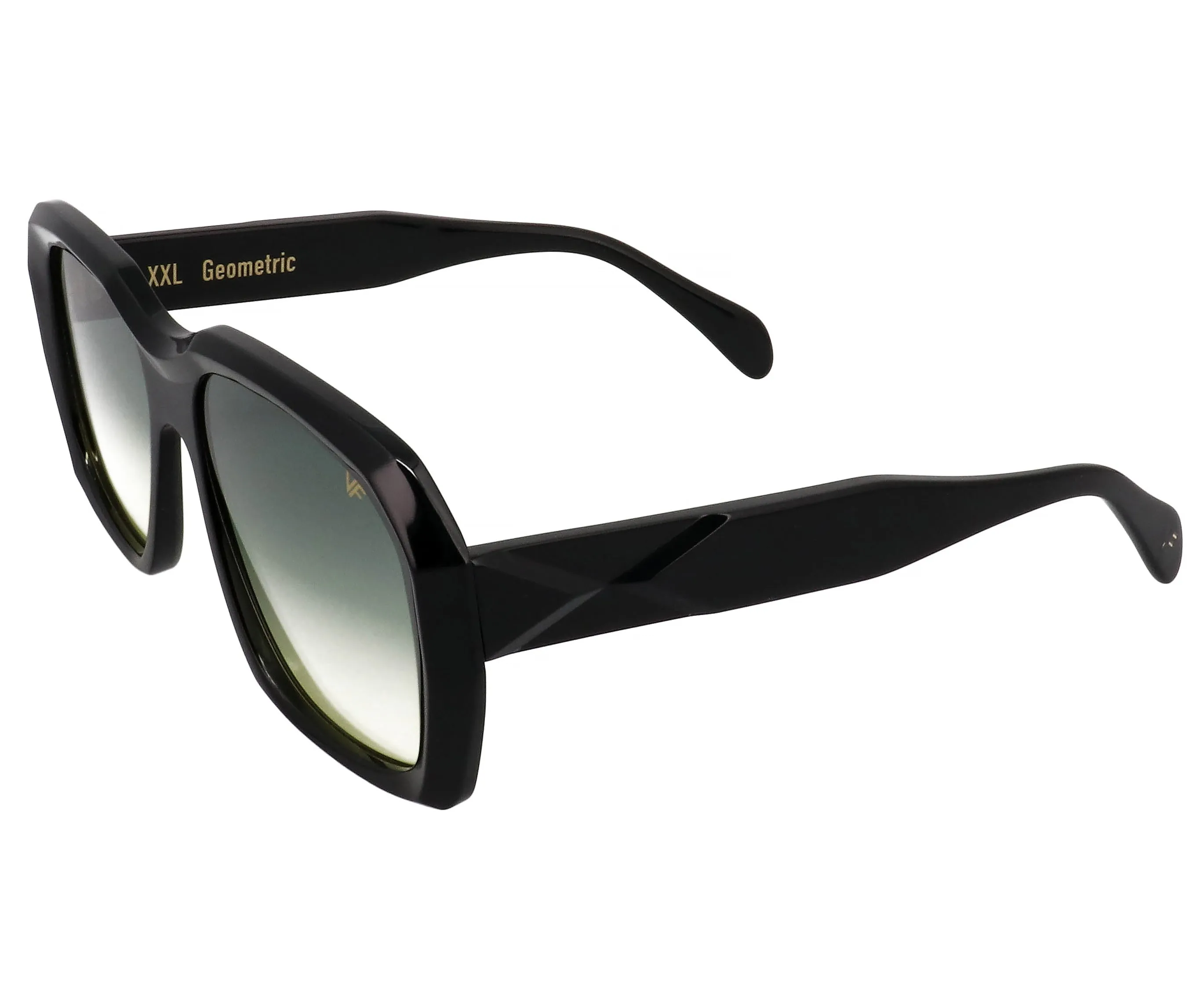 XXL Geometric Edition Black Acetate